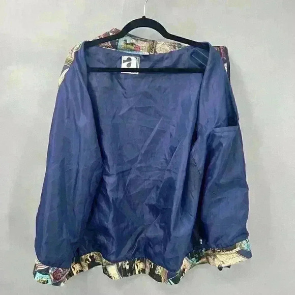 Activology Vintage 90s Bomber Jacket Womens Large Golf Novelty Eclectic Grandpa - Picture 9 of 13